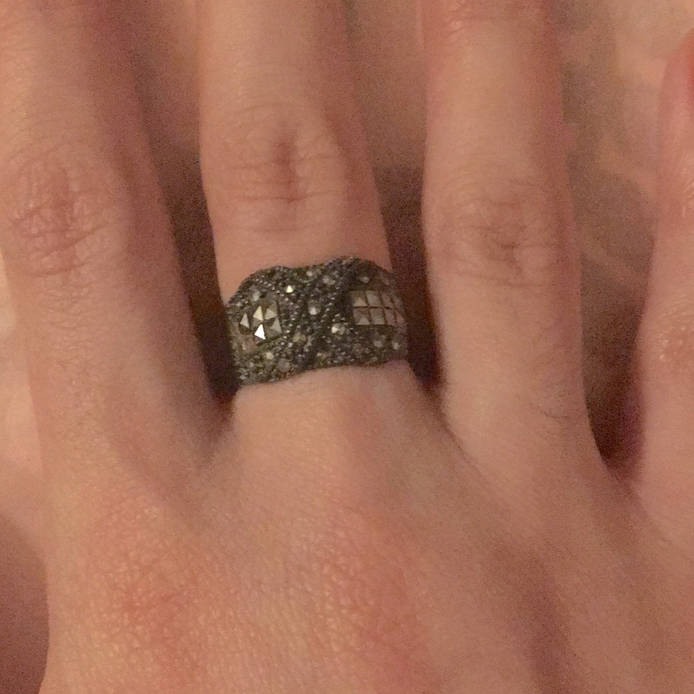 Silver Studded Ring